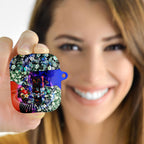 Personalized Adelaide Crow Football AirPods Case Tropical Hibiscus Flowers - Pacific Fusion Style