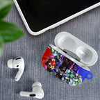 Personalized Adelaide Crow Football AirPods Case Tropical Hibiscus Flowers - Pacific Fusion Style