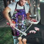 Personalized Adelaide Crow Football Apron Tropical Hibiscus Flowers - Pacific Fusion Style