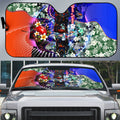 Personalized Adelaide Crow Football Auto Sun Shade Tropical Hibiscus Flowers - Pacific Fusion Style