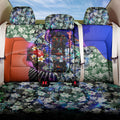 Personalized Adelaide Crow Football Back Car Seat Cover Tropical Hibiscus Flowers - Pacific Fusion Style