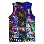 Personalized Adelaide Crow Football Basketball Jersey Tropical Hibiscus Flowers - Pacific Fusion Style