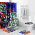 Personalized Adelaide Crow Football Bathroom Set Tropical Hibiscus Flowers - Pacific Fusion Style