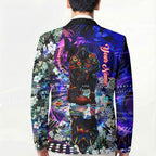 Personalized Adelaide Crow Football Blazer Tropical Hibiscus Flowers - Pacific Fusion Style