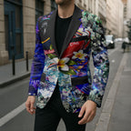 Personalized Adelaide Crow Football Blazer Tropical Hibiscus Flowers - Pacific Fusion Style