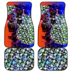 Personalized Adelaide Crow Football Car Mats Tropical Hibiscus Flowers - Pacific Fusion Style
