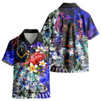 Personalized Adelaide Crow Football Kid Hawaiian Shirt Tropical Hibiscus Flowers - Pacific Fusion Style