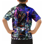 Personalized Adelaide Crow Football Kid Hawaiian Shirt Tropical Hibiscus Flowers - Pacific Fusion Style