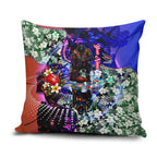 Personalized Adelaide Crow Football Pillow Cover Tropical Hibiscus Flowers - Pacific Fusion Style