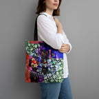 Personalized Adelaide Crow Football Tote Bag Tropical Hibiscus Flowers - Pacific Fusion Style