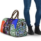 Personalized Adelaide Crow Football Travel Bag Tropical Hibiscus Flowers - Pacific Fusion Style