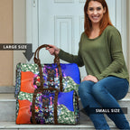 Personalized Adelaide Crow Football Travel Bag Tropical Hibiscus Flowers - Pacific Fusion Style