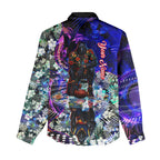 Personalized Adelaide Crow Football Women Casual Shirt Tropical Hibiscus Flowers - Pacific Fusion Style