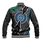 Torest Trait Islands Mix Crocodine Aboriginal Pattern Baseball Jacket