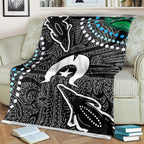 Torest Trait Islands Mix Crocodine Aboriginal Pattern Blanket
