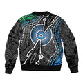 Torest Trait Islands Mix Crocodine Aboriginal Pattern Bomber Jacket