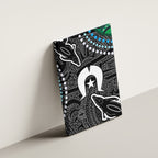 Torest Trait Islands Mix Crocodine Aboriginal Pattern Canvas Wall Art