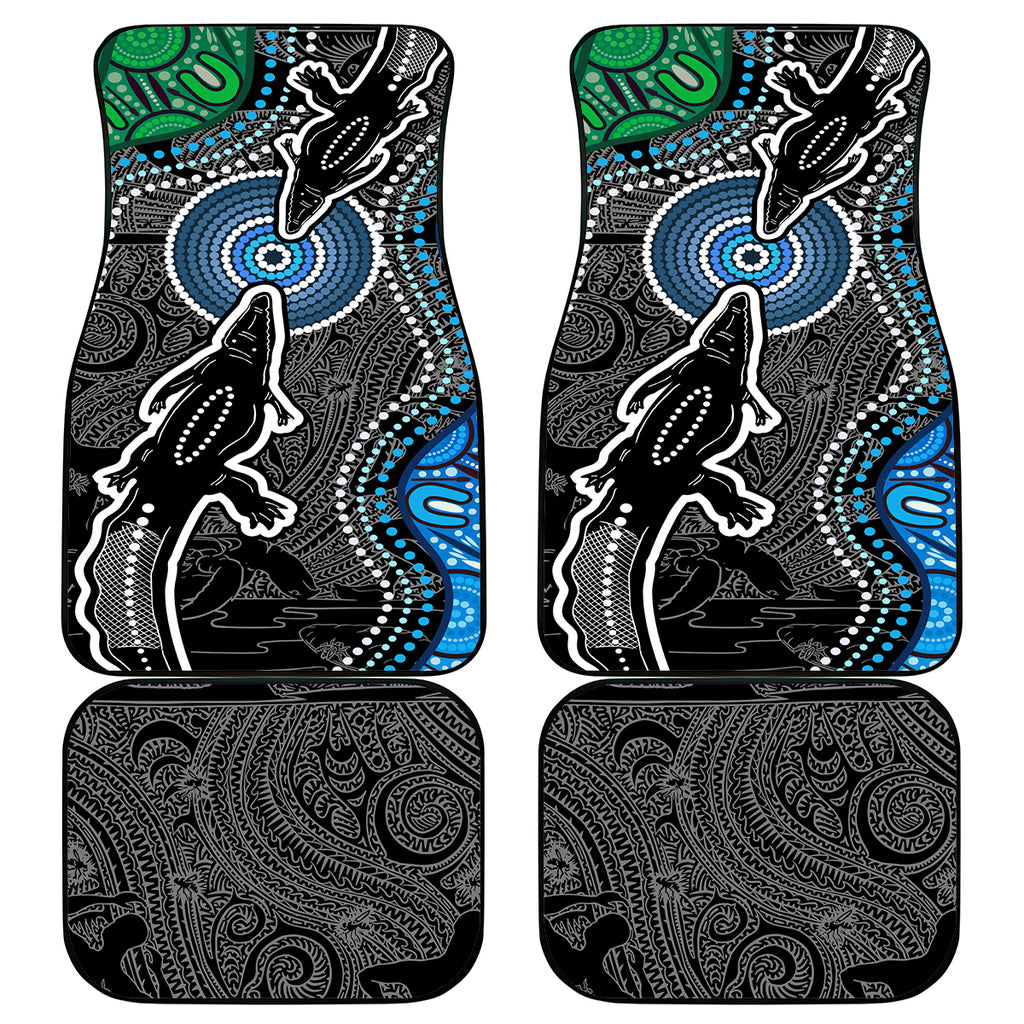 Torest Trait Islands Mix Crocodine Aboriginal Pattern Car Mats