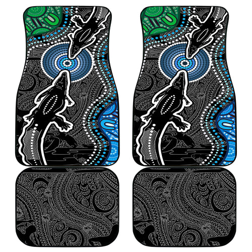 Torest Trait Islands Mix Crocodine Aboriginal Pattern Car Mats