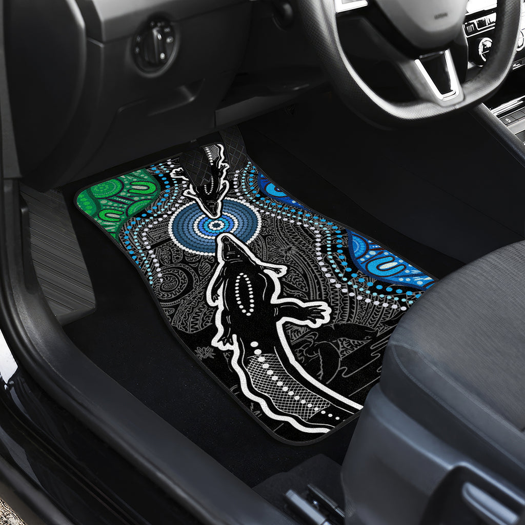 Torest Trait Islands Mix Crocodine Aboriginal Pattern Car Mats
