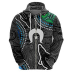 Torest Trait Islands Mix Crocodine Aboriginal Pattern Hoodie