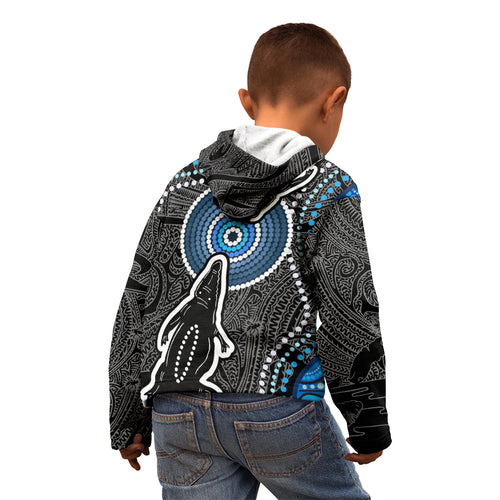 Torest Trait Islands Mix Crocodine Aboriginal Pattern Kid Hoodie
