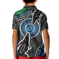 Torest Trait Islands Mix Crocodine Aboriginal Pattern Kid Polo Shirt
