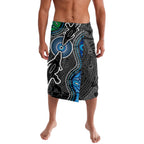 Torest Trait Islands Mix Crocodine Aboriginal Pattern Lavalava