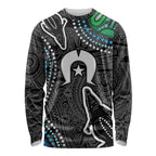 Torest Trait Islands Mix Crocodine Aboriginal Pattern Long Sleeve Shirt