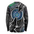 Torest Trait Islands Mix Crocodine Aboriginal Pattern Long Sleeve Shirt