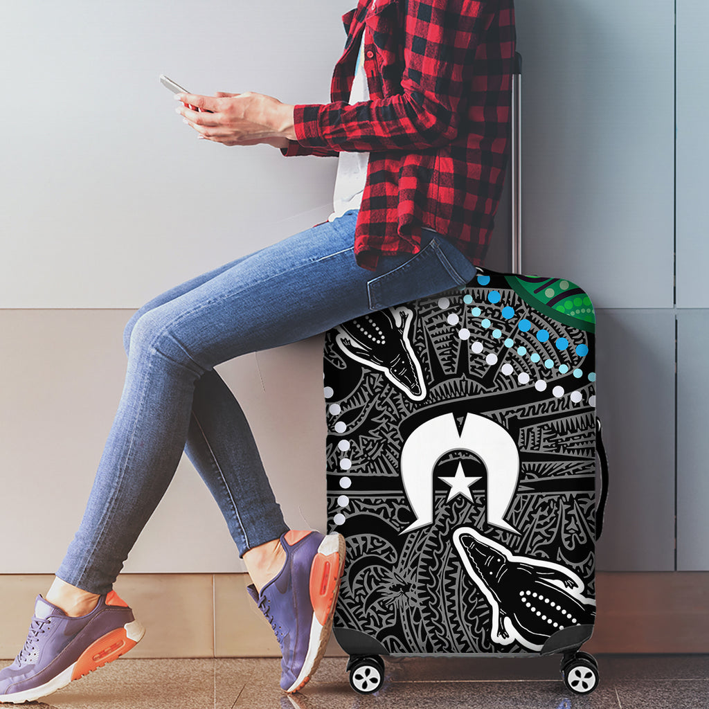 Torest Trait Islands Mix Crocodine Aboriginal Pattern Luggage Cover