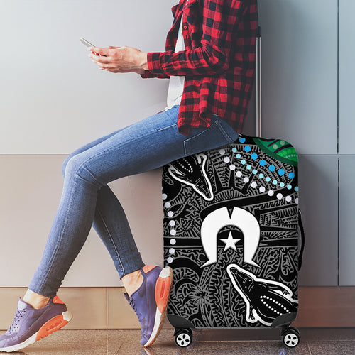 Torest Trait Islands Mix Crocodine Aboriginal Pattern Luggage Cover