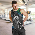 Torest Trait Islands Mix Crocodine Aboriginal Pattern Men Tank Top