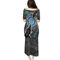 Torest Trait Islands Mix Crocodine Aboriginal Pattern Puletasi