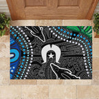Torest Trait Islands Mix Crocodine Aboriginal Pattern Rubber Doormat