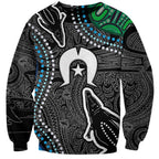 Torest Trait Islands Mix Crocodine Aboriginal Pattern Sweatshirt