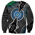Torest Trait Islands Mix Crocodine Aboriginal Pattern Sweatshirt