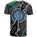 Torest Trait Islands Mix Crocodine Aboriginal Pattern T Shirt