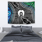 Torest Trait Islands Mix Crocodine Aboriginal Pattern Tapestry