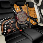 Aboriginal Snake Pattern Dot Art Back Car Seat Cover