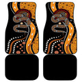 Aboriginal Snake Pattern Dot Art Car Mats