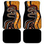 Aboriginal Snake Pattern Dot Art Car Mats