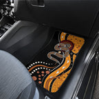 Aboriginal Snake Pattern Dot Art Car Mats