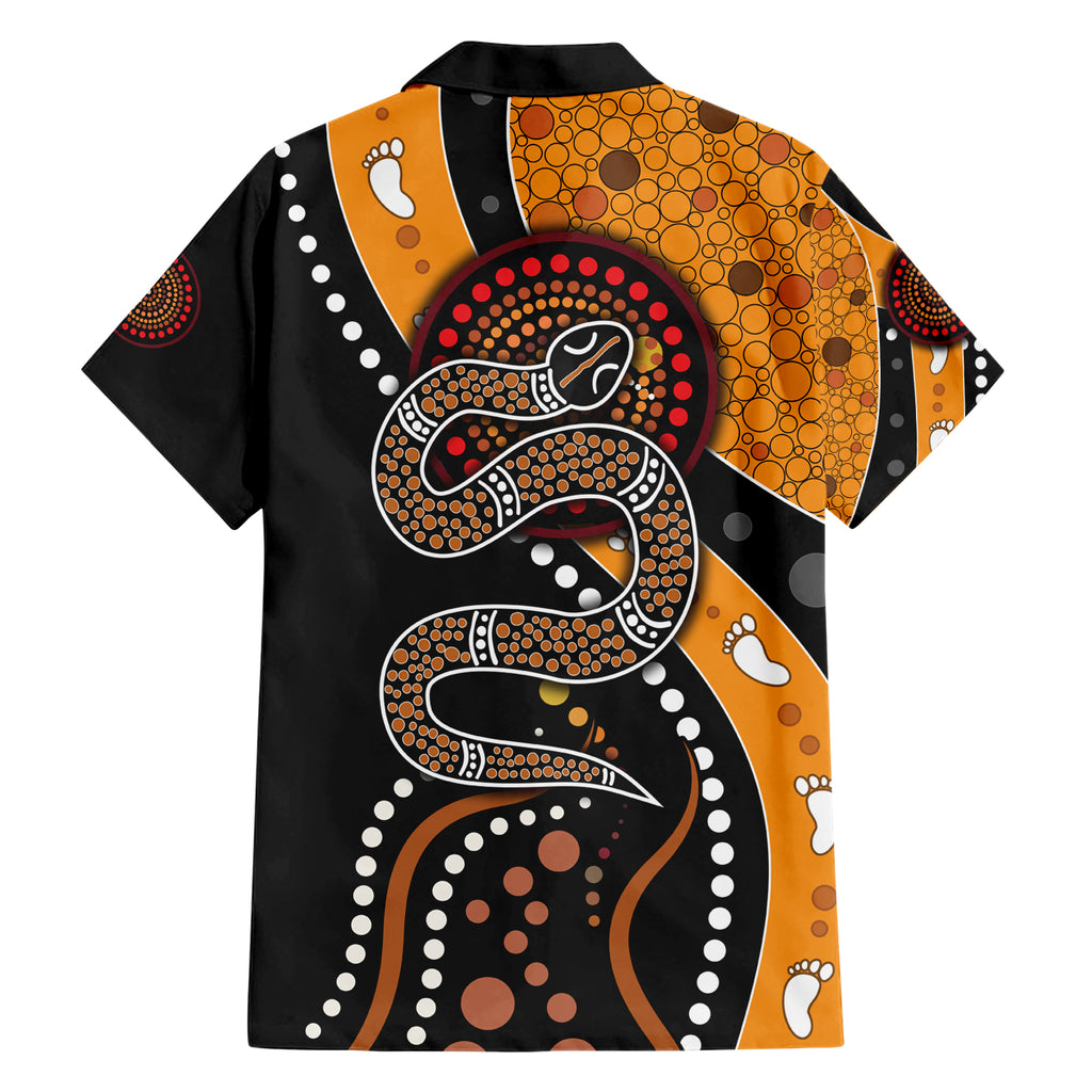 Aboriginal Snake Pattern Dot Art Hawaiian Shirt