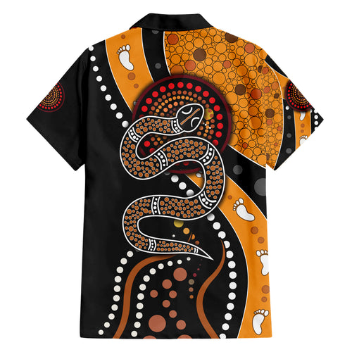 Aboriginal Snake Pattern Dot Art Hawaiian Shirt