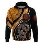 Aboriginal Snake Pattern Dot Art Hoodie