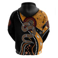 Aboriginal Snake Pattern Dot Art Hoodie