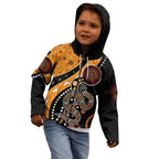 Aboriginal Snake Pattern Dot Art Kid Hoodie