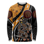 Aboriginal Snake Pattern Dot Art Long Sleeve Shirt