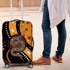 Aboriginal Snake Pattern Dot Art Luggage Cover